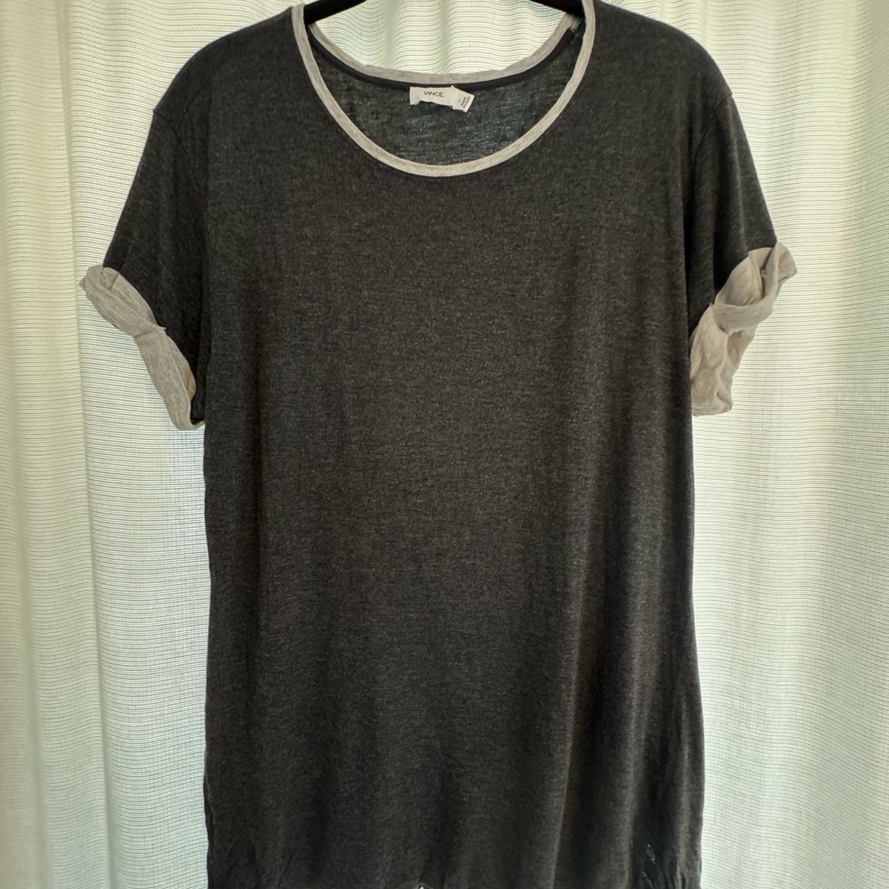 Vince Tshirt in Charcoal and Gray